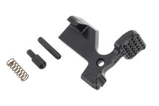 Forward Controls Design Augmented AR15 bolt catch release is machined from 8620 steel with nitride finish